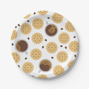 Assiettes En Carton Café et cookies