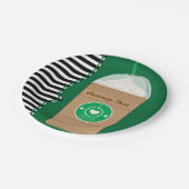 Assiettes En Carton Café Frap Moderne Chic Cute Anniversaire Fête (Angle)