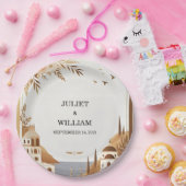 Assiettes En Carton Café italien toscan Sorrento Mariage Décontracté (Fête)