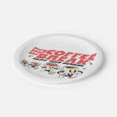 Assiettes En Carton Café Mascot - Temps De Pause Café (Angle)