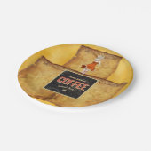 Assiettes En Carton Café petit-déjeuner en plaque de papier (Angle)