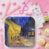 Assiettes En Carton Café Terrasse Nuit Vincent van Gogh (Fête)