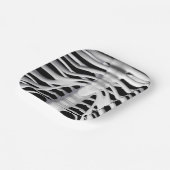 Assiettes En Carton Cage de côtes de squelette éffrayant Halloween noi (Angulaire)