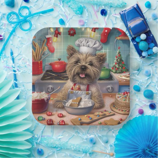 Assiettes En Carton Cairn Terrier Gîtes de vacances : Noël festif (Fête)