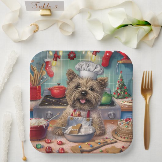 Assiettes En Carton Cairn Terrier Gîtes de vacances : Noël festif (Mariage)