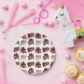 Assiettes En Carton Cake Lovers Delicious Desserts Pattern (Fête)
