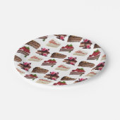 Assiettes En Carton Cake Lovers Delicious Desserts Pattern (Angle)