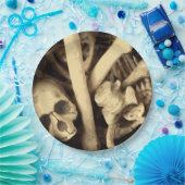 Assiettes En Carton Caldron des os. (Fête)