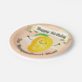 Assiettes En Carton Calembour positif de mangue - maman de (Angle)