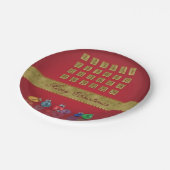 Assiettes En Carton Calendrier de l'Avent Ornements de Noël (Angle)