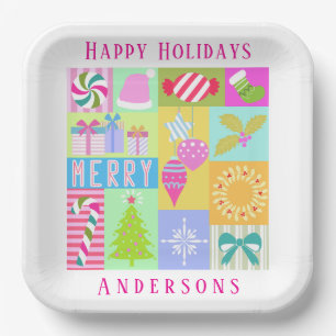 Assiettes En Carton Calendrier de Noël