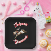 Assiettes En Carton Calgary Heure Canada Juillet Riders Calgary Stampe (Fête)