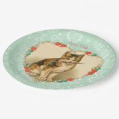 Assiettes En Carton Calico Kitten Coeurs Saint-Valentin (Angle)