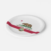 Assiettes En Carton Californian Flag & Seal, Flag of California (Angle)