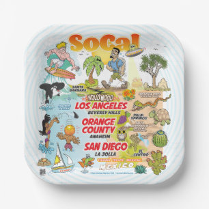 Assiettes En Carton Californie du Sud