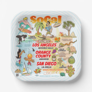 Assiettes En Carton Californie du Sud
