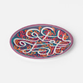 Assiettes En Carton calligraphie arabe. beaux-arts (Angle)