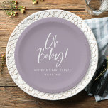 Assiettes En Carton Calligraphie simple Baby shower neutre entre les s<br><div class="desc">Calligraphie simple Genre Plaques de papier Baby shower neutre dispose d'une calligraphie amusante et moderne sur des couleurs audacieuses et solides.</div>