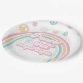Assiettes En Carton Calme Des Chiffres Simple Retro Summer Rainbow (Angle)