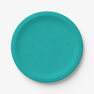 Assiettes En Carton Calme & simple Fond texturé turquoise