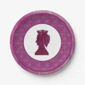 Assiettes En Carton Camelot : Reine (Devant)