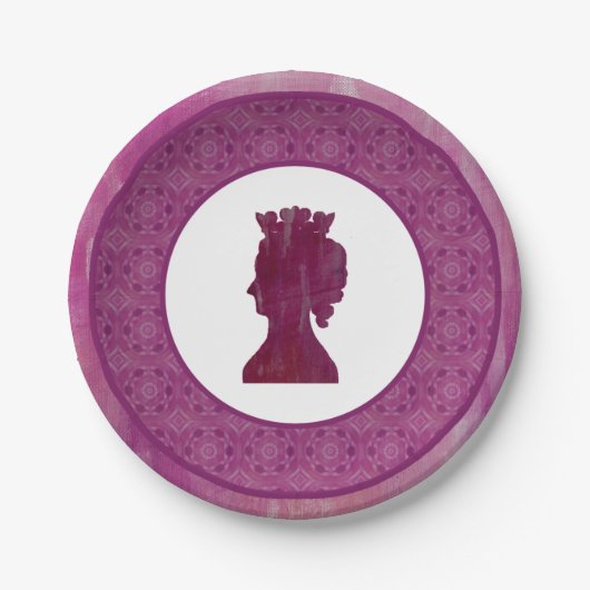 Assiettes En Carton Camelot : Reine (Devant)