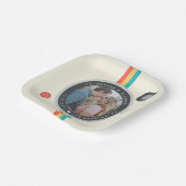 Assiettes En Carton Caméra instantanée Couple Photo Mariage unique (Angulaire)