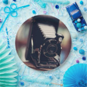 Assiettes En Carton Caméra vintage (Fête)