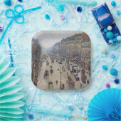 Assiettes En Carton Camille Pissarro - Boulevard Montmartre, matin (Fête)