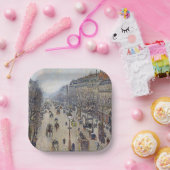 Assiettes En Carton Camille Pissarro - Boulevard Montmartre, matin (Fête)