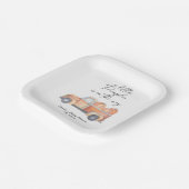 Assiettes En Carton Camion citrouille - Petit citrouille est en route (Angulaire)