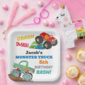 Assiettes En Carton Camion Crash Smash Monster Anniversaire Bash (Fête)