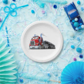 Assiettes En Carton Camion de dessin (Fête)