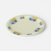 Assiettes En Carton Camion de garçon (Angle)