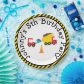 Assiettes En Carton Camion de pompage et crevette (Fête)