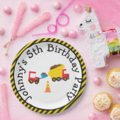 Assiettes En Carton Camion de pompage et crevette (Fête)