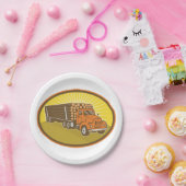 Assiettes En Carton Camion d'exploitation (Fête)
