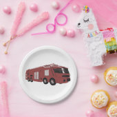 Assiettes En Carton Camion-feu futuriste (Fête)