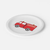 Assiettes En Carton Camion feu rouge (Angle)
