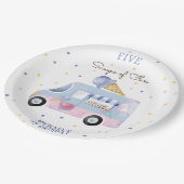Assiettes En Carton Camion glace Scoops of fun anniversaire de enfant (Angle)