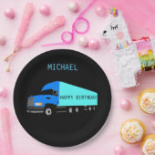 Assiettes En Carton "CAMION" Joyeuses plaques de papier d'anniversaire (Fête)