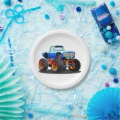 Assiettes En Carton Camion monstre de dessin animé (Fête)
