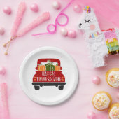 Assiettes En Carton Camion Thanksgiving (Fête)