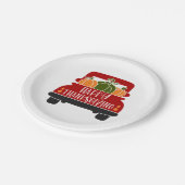 Assiettes En Carton Camion Thanksgiving (Angle)