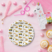Assiettes En Carton Camions de construction (Fête)