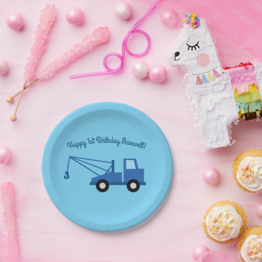 Assiettes En Carton Camions fête d'anniversaire (Fête)