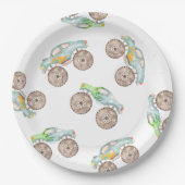Assiettes En Carton Camions Monster Amusants Plaques Papier Anniversai (Devant)