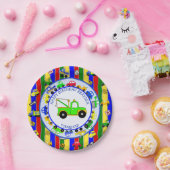 Assiettes En Carton Camions, voitures, tracteurs et signalisation rout (Fête)