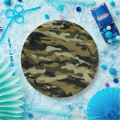 Assiettes En Carton Camo (Fête)