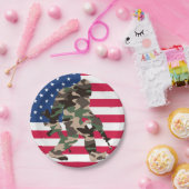 Assiettes En Carton Camo Bigfoot Sasquatch (Fête)